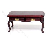 (image for) Miniature Mahogany Coffee Table with Drawers