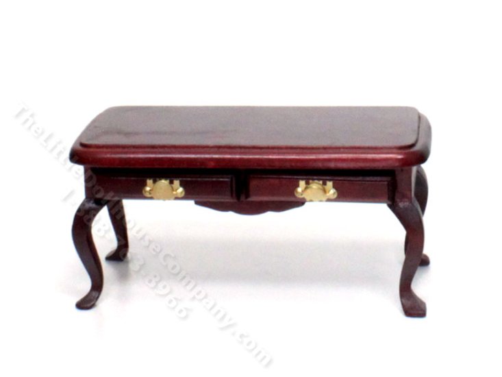 (image for) Miniature Mahogany Coffee Table with Drawers