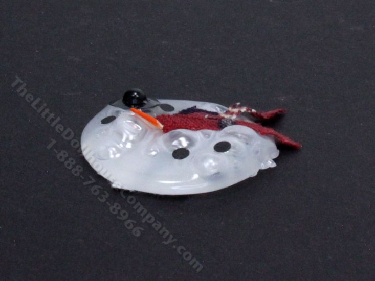 (image for) Miniature Melting Snowman for Dollhouses