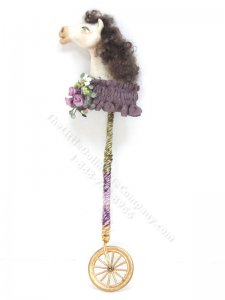 (image for) Miniature Hobby Horse with Gold Wheel