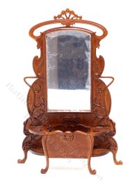 (image for) Miniature Art Nouveau Hall Stand for Dollhouses