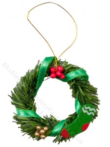(image for) Miniature Wreath for Dollhouses