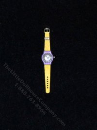 (image for) Yellow Leather Men's Watch by Sun Lemmens