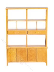 (image for) Miniature Mid Century Display Cabinet for Dollhouses