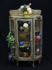 (image for) Miniature Garden Cabinet by Twylla Charles for Dollhouses