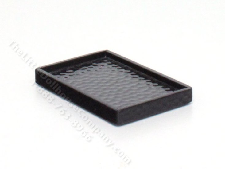 (image for) Miniature Dimpled Black Tray by PRD Miniatures