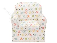 (image for) Miniature Pastel Youth Armchair for Dollhouses