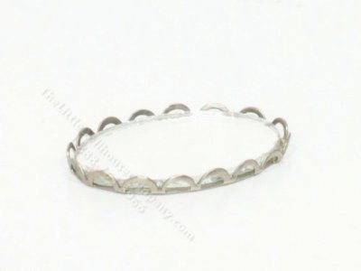 (image for) Miniature Large Silver Mirrored Tray For Dollhouses