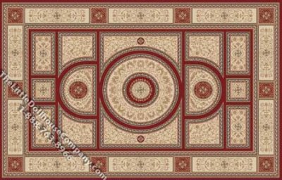 (image for) Dollhouse Scale Model Neoclassic Rug