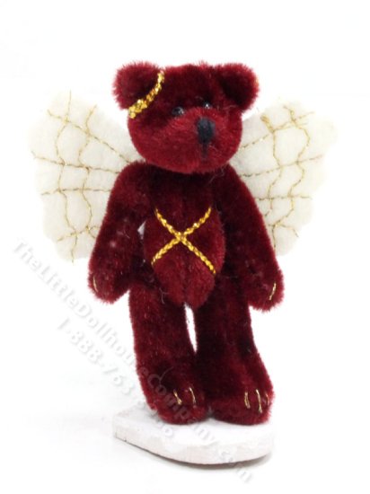 (image for) Miniature Stuffed Angel Bear by Boyds Bears