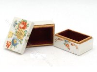 (image for) Miniature Two Tier Painted Jewellery Box