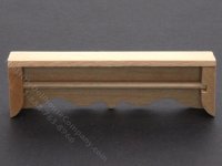 (image for) Pair of Miniature Wooden Cornices for Dollhouses - Unfinished