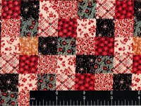 (image for) Patchwork Quilt Miniature Wallpaper for Dollhouses