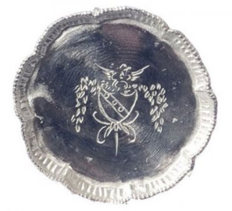 (image for) Miniature Silver Tray for Dollhouses