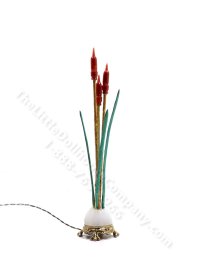 (image for) Miniature Cattail Floor Lamp by Jim Pounder