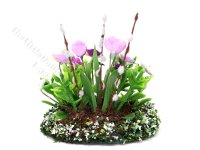 (image for) Miniature Tulips and Pansies in Soil by Mini Creations by Judy