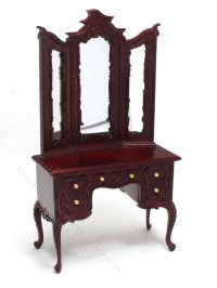(image for) Miniature Art Nouveau Mahogany Vanity