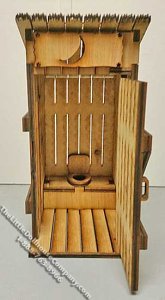 (image for) Country Outhouse Laser Cut Kit for Dollhouses