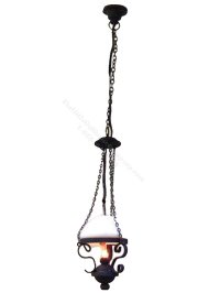 (image for) Miniature 3-Chain Colonial Kitchen Lamp