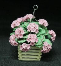 (image for) Hanging Flowers - Pink Geraniums