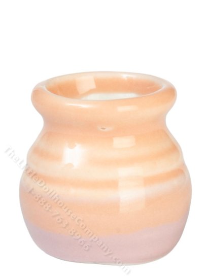 (image for) Miniature Ceramic Two-Toned Vase for Dollhouses