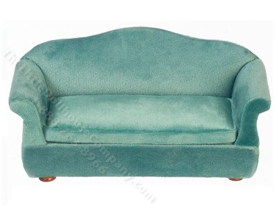 (image for) Miniature Teal Velvet Sofa