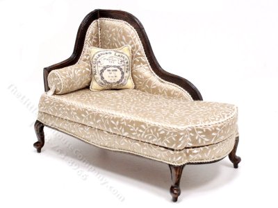 (image for) Dollhouse Miniature Chaise by Judith Blondell