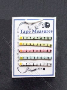 (image for) Miniature Tape Measures for Dollhouses