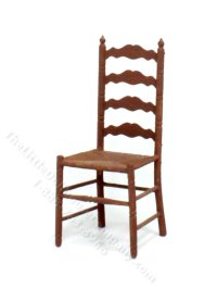 (image for) Assembled M-520 Ladderback Chair for Dollhouse