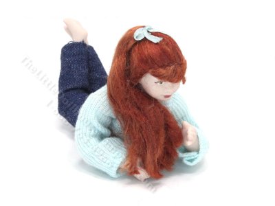 (image for) Red Haired Teen Girl Lying on Tummy by Patsy Thomas