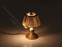 (image for) Miniature 1/2 Scale 12v Table Lamp for Dollhouses - Rose