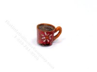 (image for) Miniature Red Flower Mug for Dollhouses