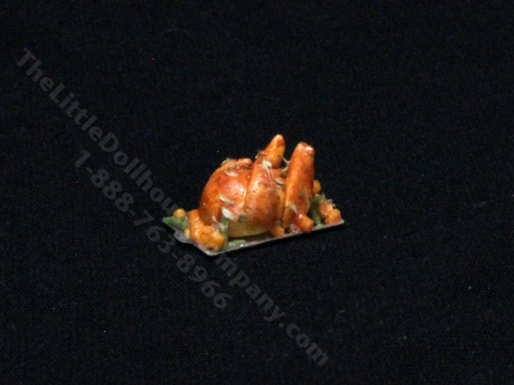 (image for) 1:24 Scale Miniature Roast Turkey for Dollhouses