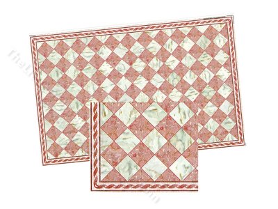 (image for) Dollhouse 1/2 Scale Model Faux Marble Tile