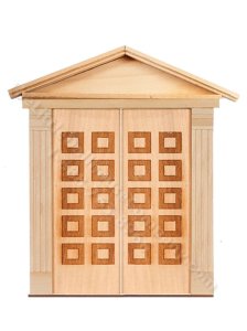 (image for) Dollhouse 10 Raised Panel Double Door