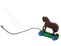 (image for) Miniature Horse Pull Toy for Dollhouses