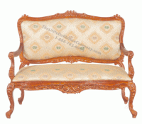 (image for) Miniature LOUIS XV ROCOCO Settee for Dollhouses