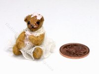 (image for) Miniature Dressed Teddy Bear by Danielle Design for Dollhouses