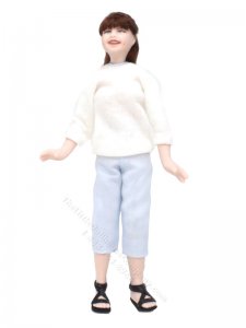 (image for) Miniature Porcelain Laura Doll by Cindy's Dolls