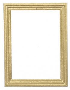 (image for) Miniature Medium Gold Rectangular Frame