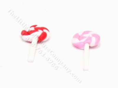(image for) Miniature Red and Pink Swirl Lollipops (1pc/pkg)