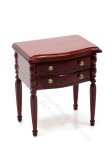 (image for) Vintage Miniature Two-Drawer Nightstand for Dollhouses