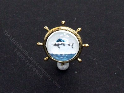 (image for) Miniature Helm with Etched Glass for Dollhouses
