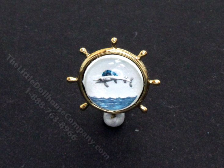 (image for) Miniature Helm with Etched Glass for Dollhouses