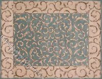 (image for) Dollhouse Scale Model Medium Sized French Style Rug