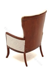 (image for) Miniature Schramsburg Arm Chair & Stool in Walnut for Dollhouses