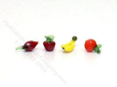 (image for) Miniature Handmade Glass Fruit for Dollhouses