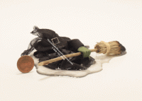 (image for) Miniature Melted Wicked Witch for Dollhouses