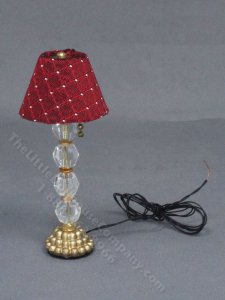 (image for) Miniature Crystal Club Lamp for Dollhouses