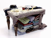 (image for) Miniature Sewing Work Table by Bette Jo Chudy for Dollhouses